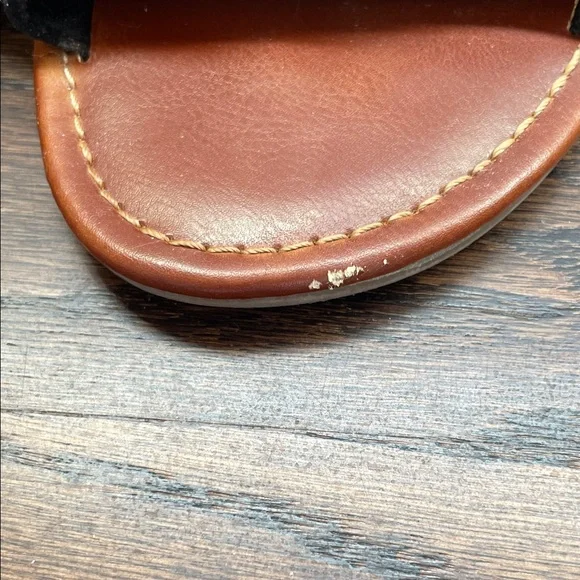 Arizona Jean Company Women's Black Ruffle Sandals - Picture 2 of 4